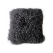 Housse Coussin Agneau du Tibet Gris