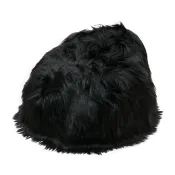 Pouf en Mouton d'islande blanc
