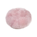Pouf en mouton d'Europe rose