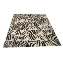 Tapis patchwork en peau de vache zébrée