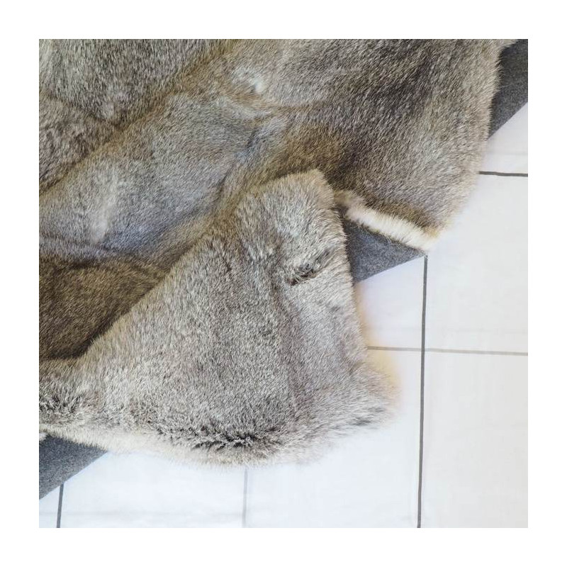 Plaid Lapin Gris