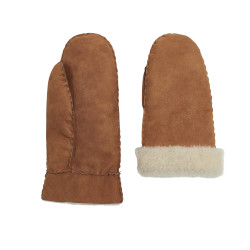 Moufles adulte en peau de mouton