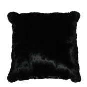 Housse coussin Lapin Noir recto/verso