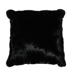 Housse coussin Lapin Noir recto/verso