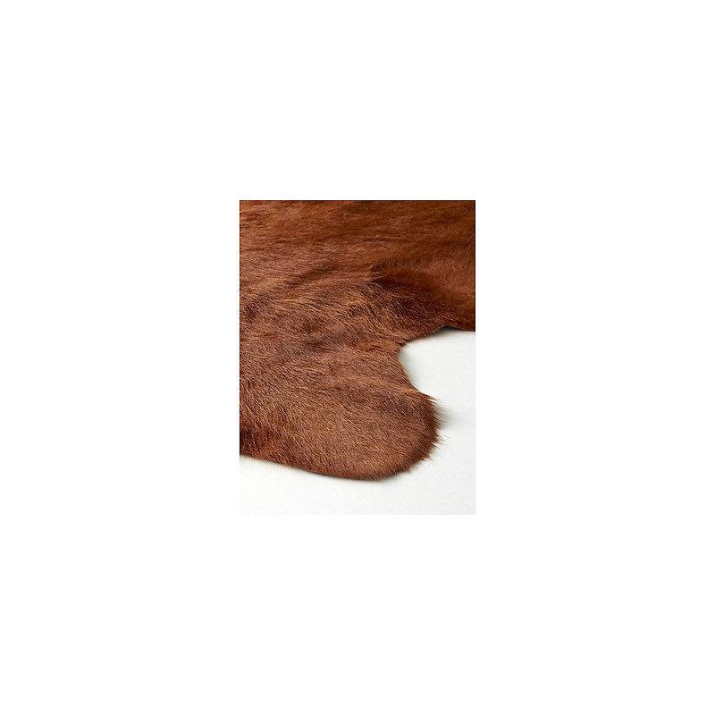Peau de Vache Unicolore Marron