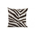 Coussin en Peau de Vache Imitation Zèbre