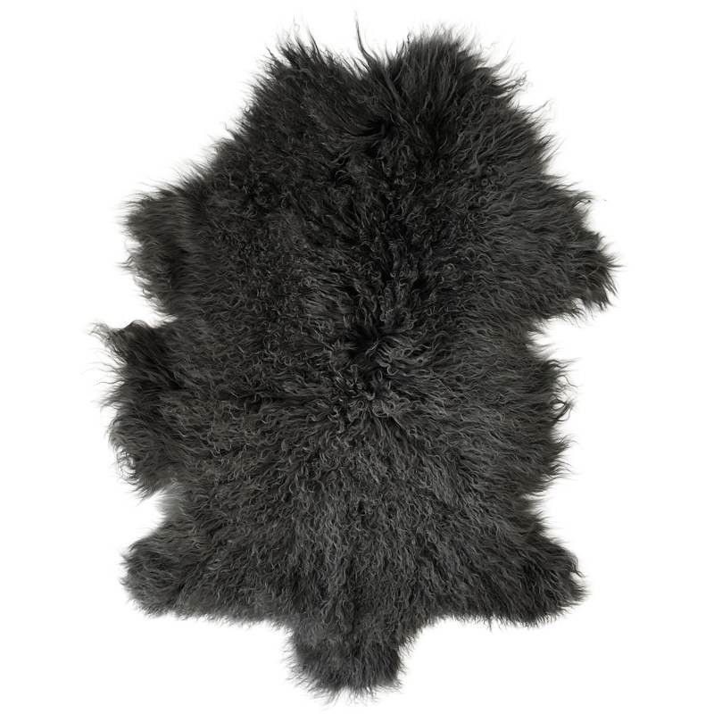 Peau Agneau Du Tibet Gris