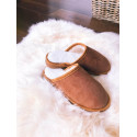 Mules en peau de mouton