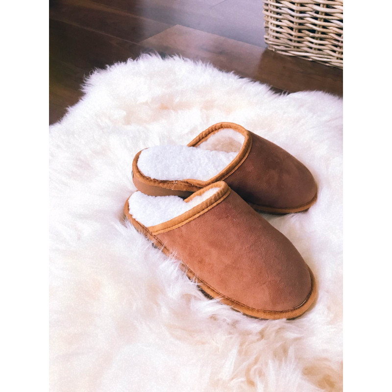 Mules en peau de mouton