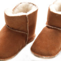 chaussons bébé peau de mouton