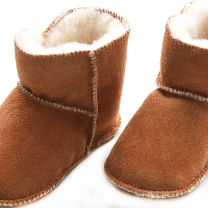 chaussons bébé peau de mouton
