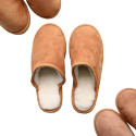 Mules en peau de mouton