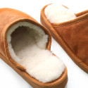 Mules en peau de mouton