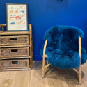 Peau de mouton bleu navy