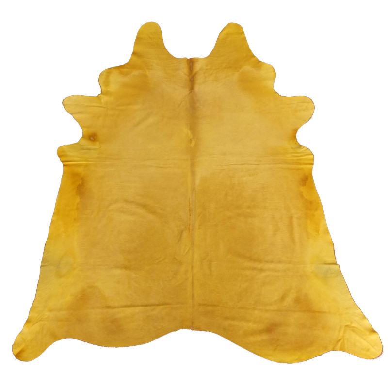 Peau de Vache Teintée jaune orangée