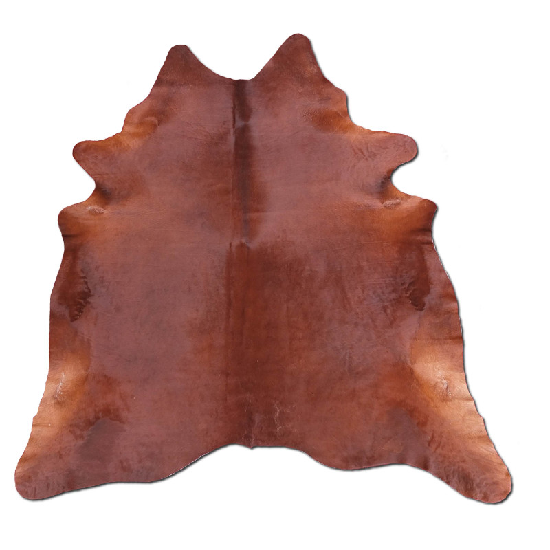 Peau de Vache Unicolore Marron
