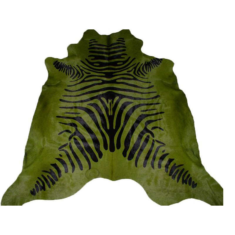 Peau de Vache zebrée kaki