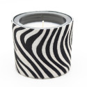 Zebra koeienhuidkaars - 1 lont