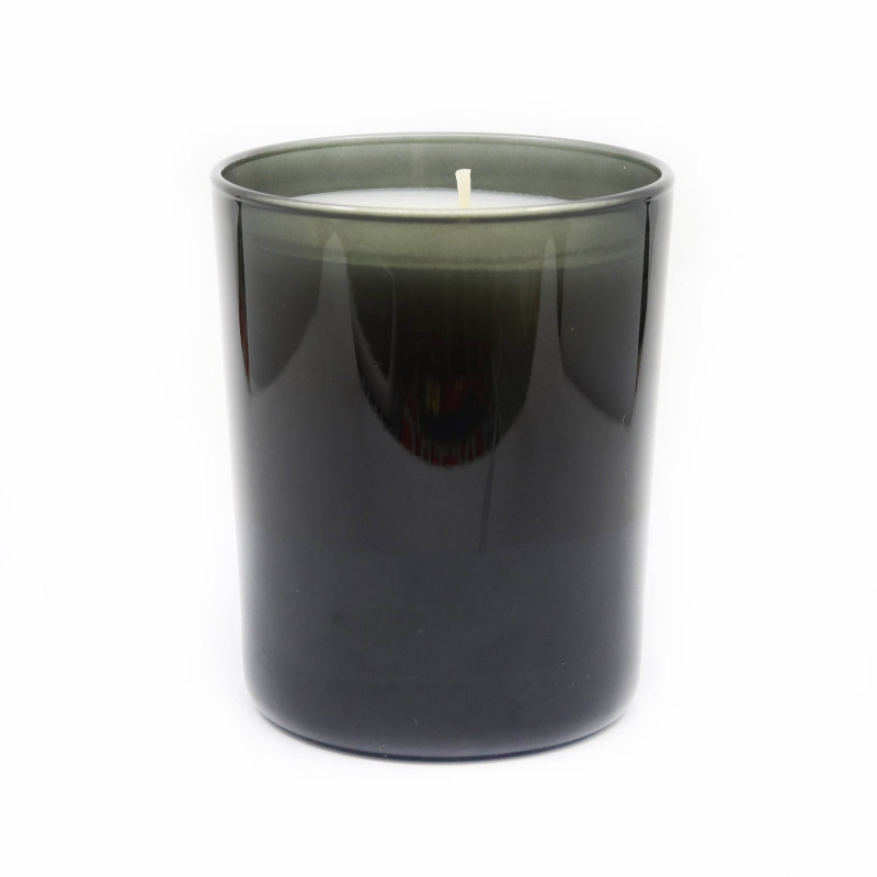 Bougie En Verre Gris
