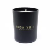 Bougie En Verre Noir Mat