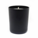 Bougie En Verre Noir Mat