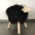 Tabouret Mouton Décoratif Noir