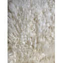Peau De Mouton Naturelle Blanche Bouclée
