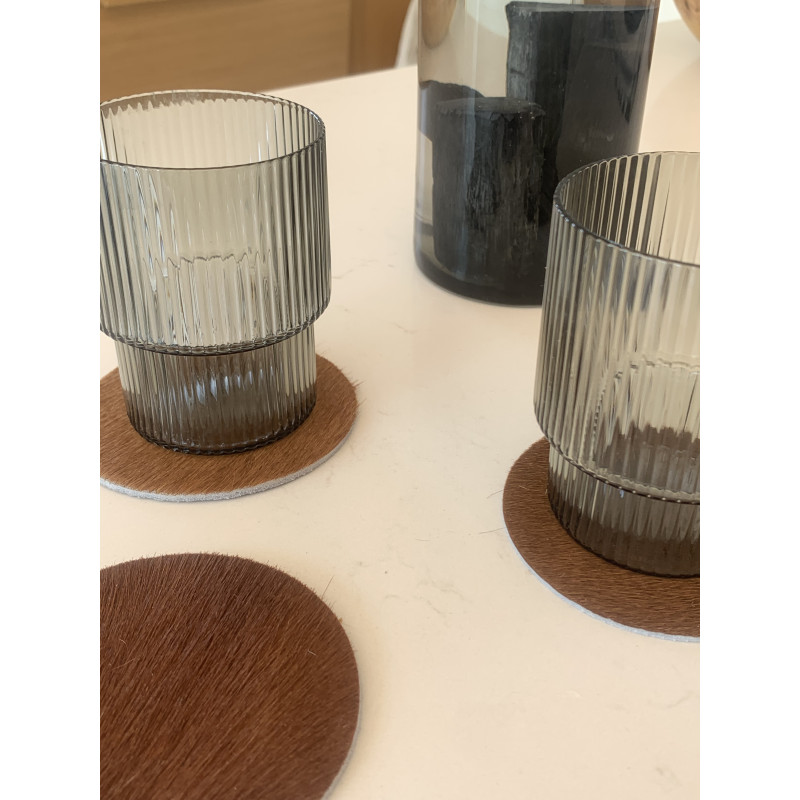 Dessous De Verre En Peau De Vache