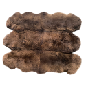 Peau de mouton teintée assemblée par 2, 4, 6, 8