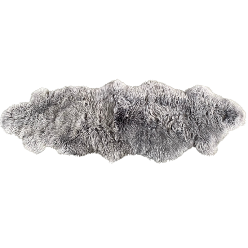 Peau de mouton teintée assemblée par 2, 4, 6, 8