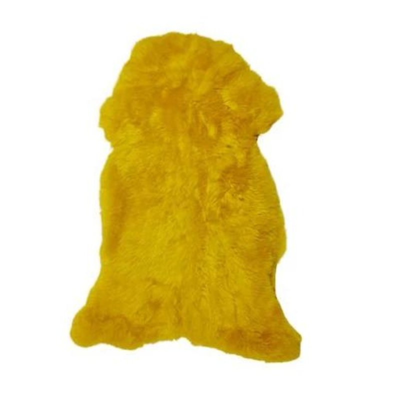 Peau de mouton jaune
