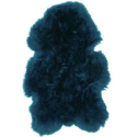 Peau de mouton bleu canard