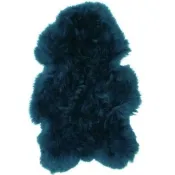 Peau de mouton bleu canard