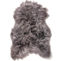 Peau de mouton islandais teintée gris