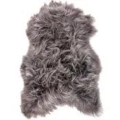 Peau de mouton islandais teintée gris