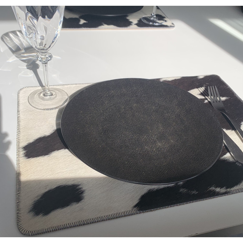 Koeienhuid Placemat afgeronde hoeken