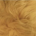 Peau de mouton jaune moutarde