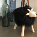 Tabouret Mouton Décoratif Noir
