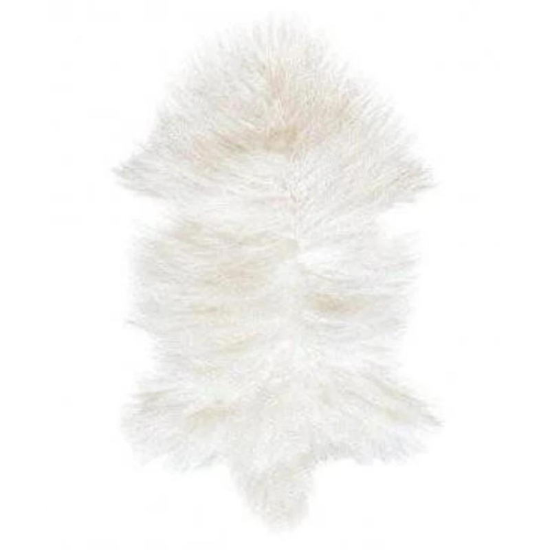 Peau Agneau Du Tibet Blanc