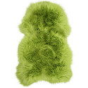 Peau de mouton teintée verte