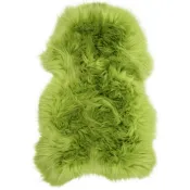 Peau de mouton teintée verte