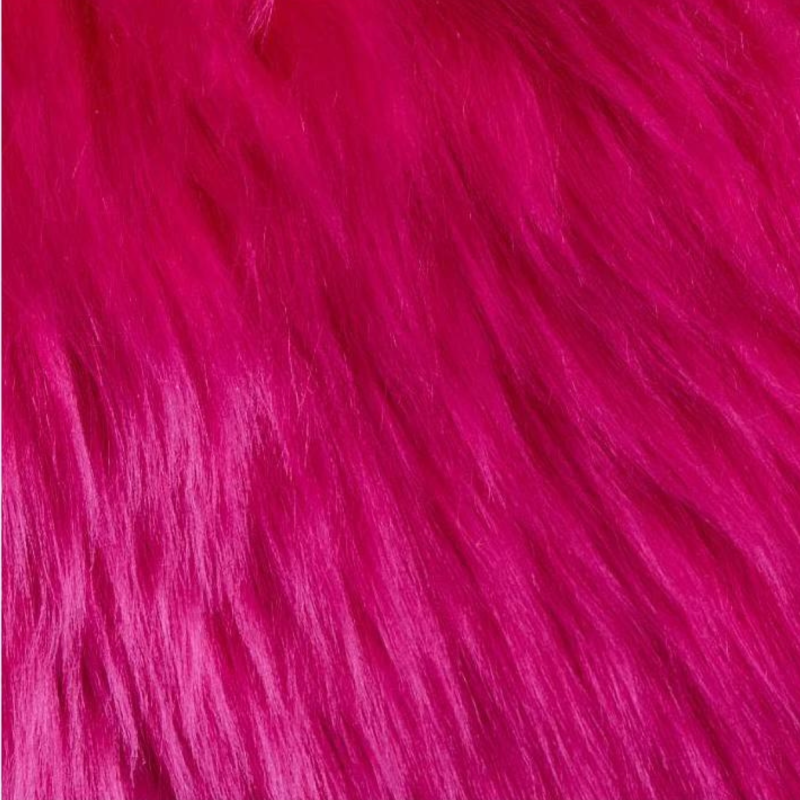 Fuchsia roze schapenvacht
