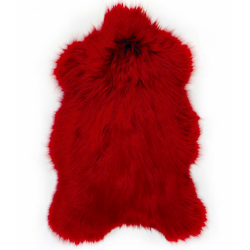 Peau de mouton rouge