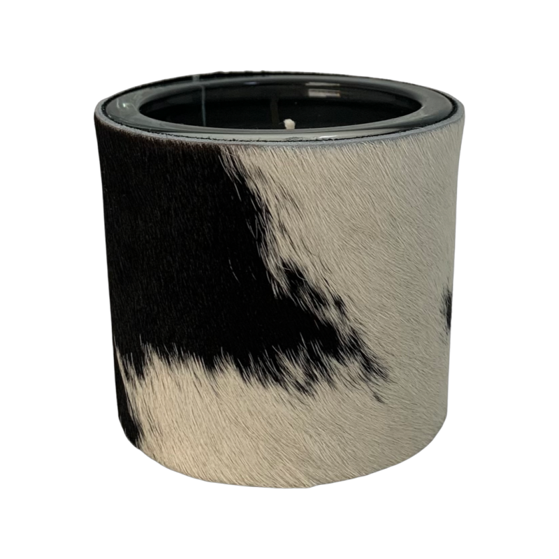 Zwart-witte koeienhuidkaars - 1 lont