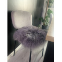 Coussin En Peau De Mouton Islandais Gris