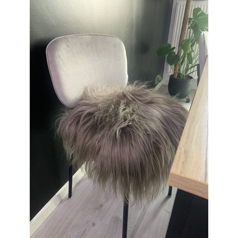 Coussin En Peau De Mouton Islandais Olive
