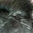 Coussin En Peau De Mouton Islandais Vert Bouteille