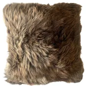 Coussin en peau de Mouton Islandais blanc