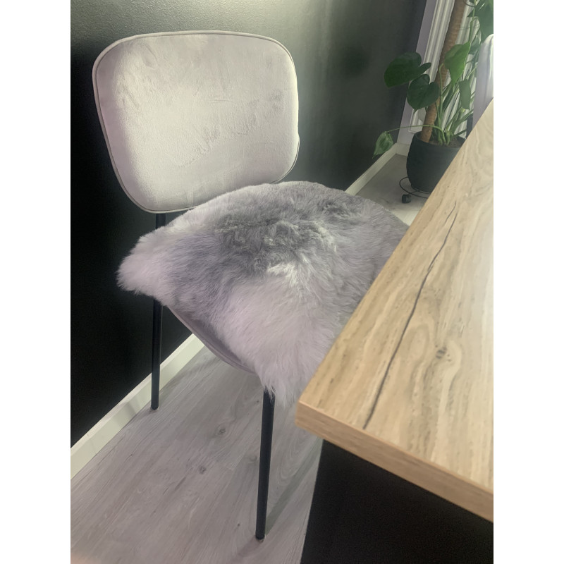 Coussin en peau de Mouton Islandais blanc