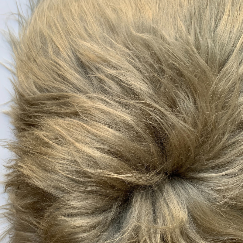 Coussin En Peau De Mouton Islandais Olive